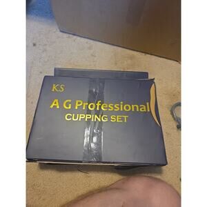 KS A G Professional CUPPING SET. Open Box Damaged Case But Beautiful Inside.